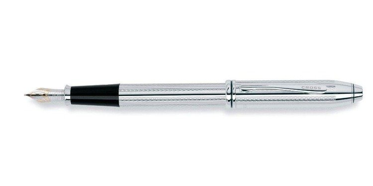 Cross Townsend fountain pen platinum plated, platinum plated parts