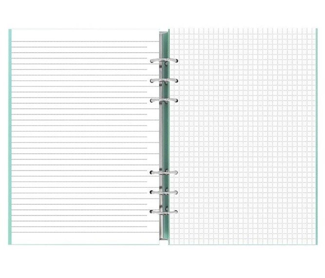 Clipbook fiLOFAX CLASSIC A5, notebook and planners undated, pastel green cover