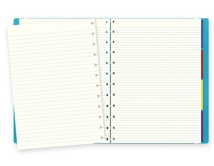 FILOFAX CLASSIC A4 notebook, lined block, light blue
