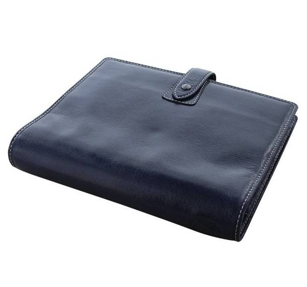 Organizer fiLOFAX MALDEN A5, navy blue natural leather