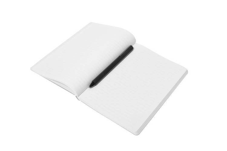 PININFARINA Segno Notebook Stone Paper, stone notebook, black cover, lines