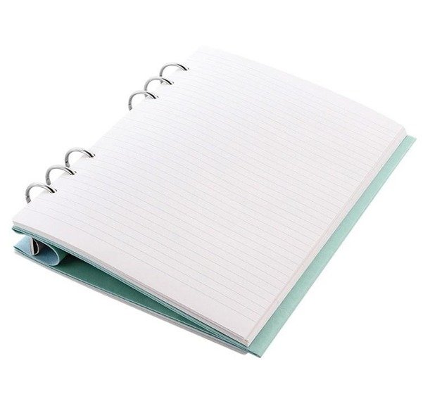 Clipbook fILOFAX CLASSIC A5, notatnik i terminarze bez dat, okładka w kolorze pastelowym zielonym