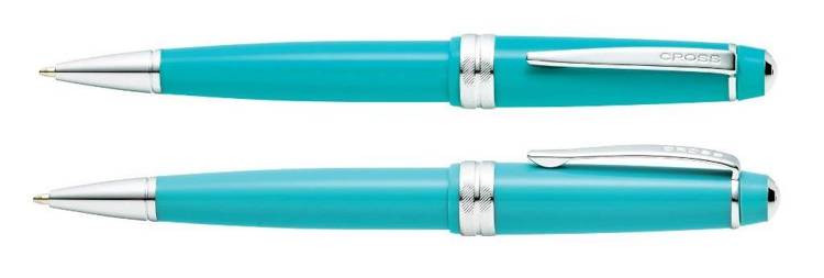 Długopis Cross Bailey Light błękitny, elementy chromowane