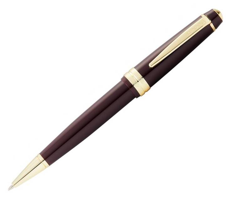 Długopis Cross Bailey Light brązowy, elementy w kolorze złotym