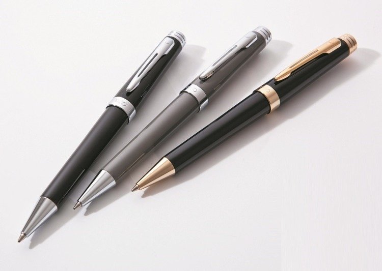 Długopis EXO Sagitta, czarny, wykończenia chromowane