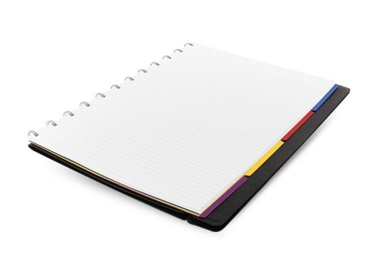 Notebook fILOFAX CLASSIC A4 blok w linie, czarny