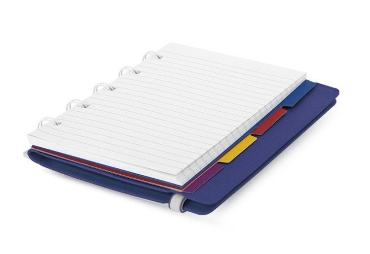 Notebook fILOFAX CLASSIC kieszonkowy, blok w linie, niebieski