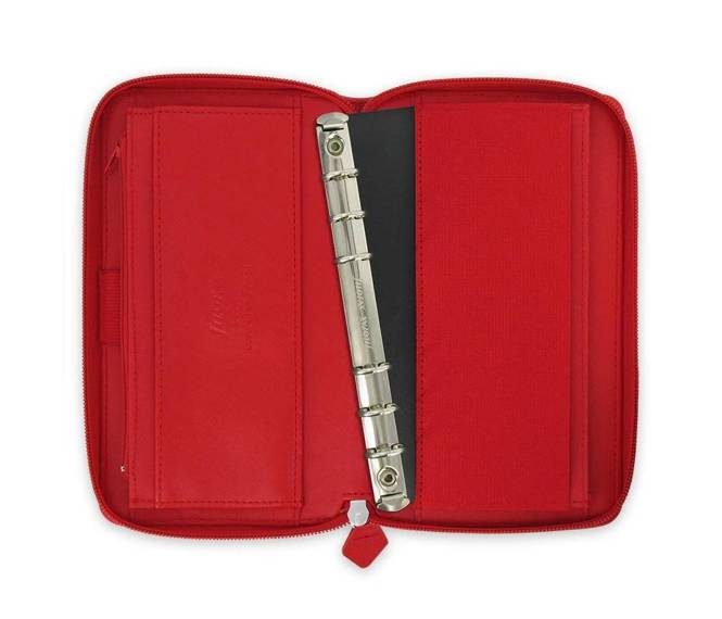 Organizer fILOFAX SAFFIANO Compact ZIP Personal, czerwony