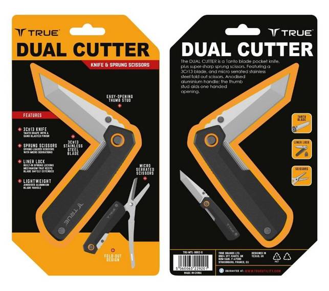 TU0002 True Utility Składany nóż z wielofunkcyjnymi narzędziami DUAL